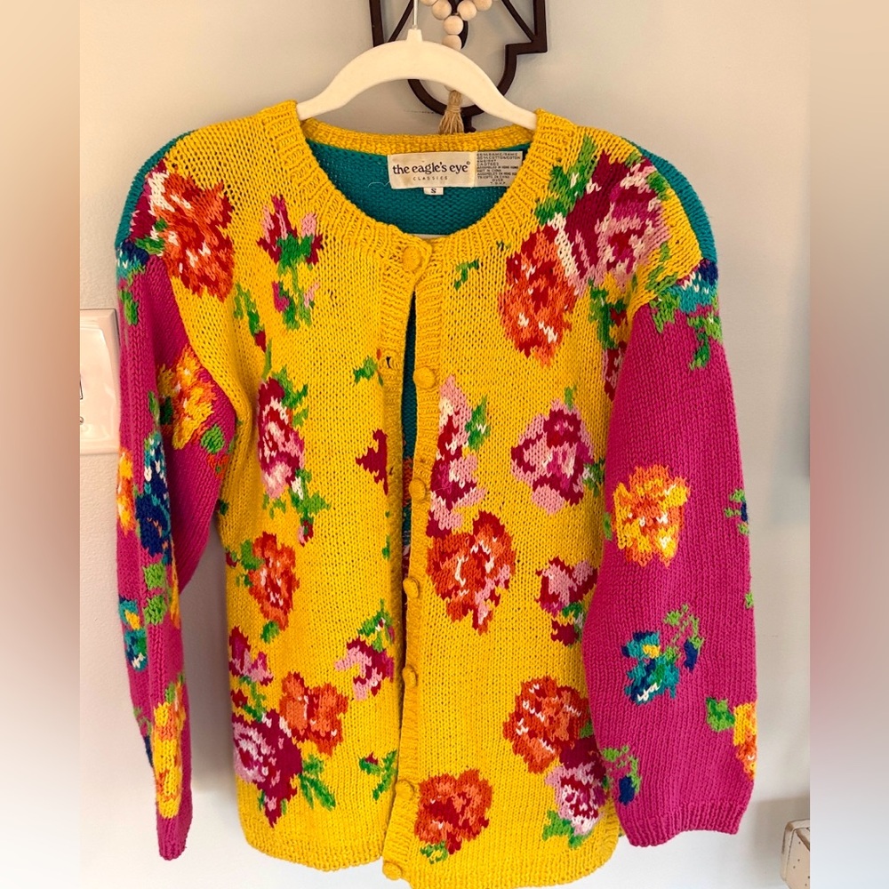 ⭐️Vintage The Eagles Eye Knit Colorful Cardigan⭐️